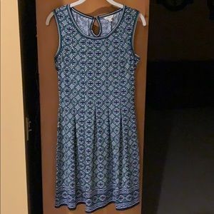 Blue, green and white Max Studio dress